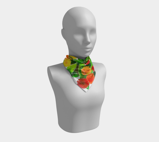 Mango Leaves and Marigolds | Scarf