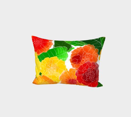 Mango Leaves and Marigolds | Pillow Sham