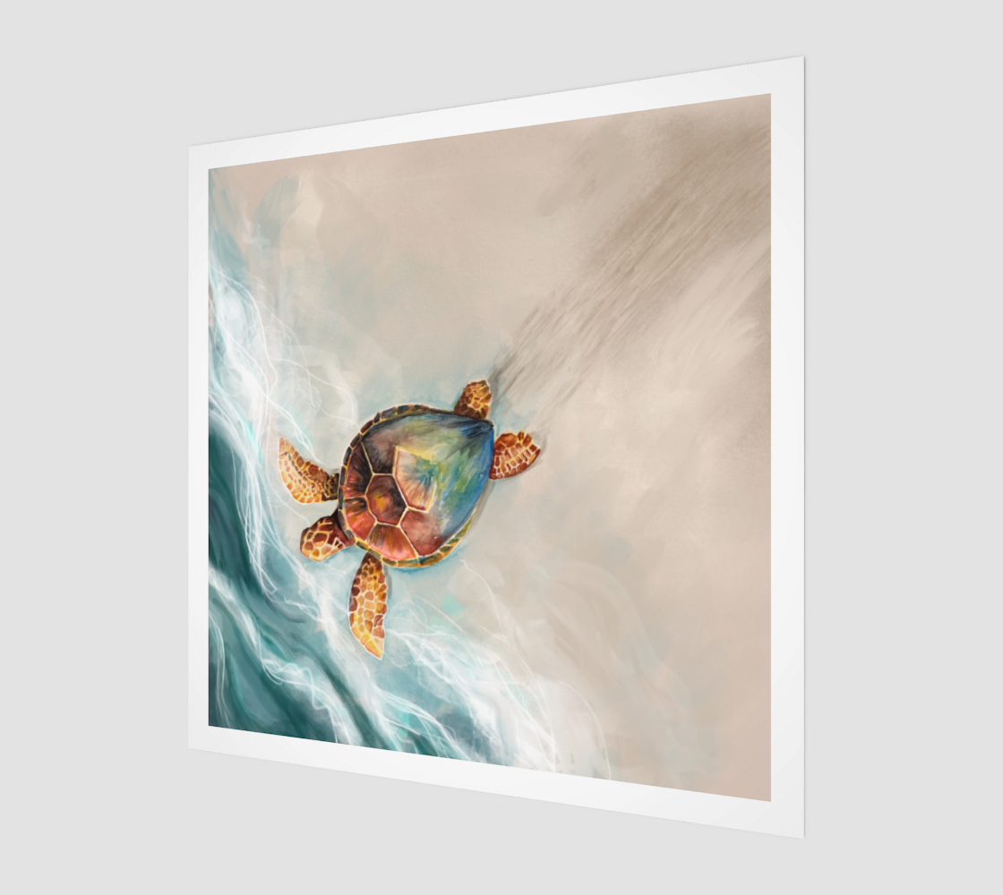 Honu and the Sea | Art Print