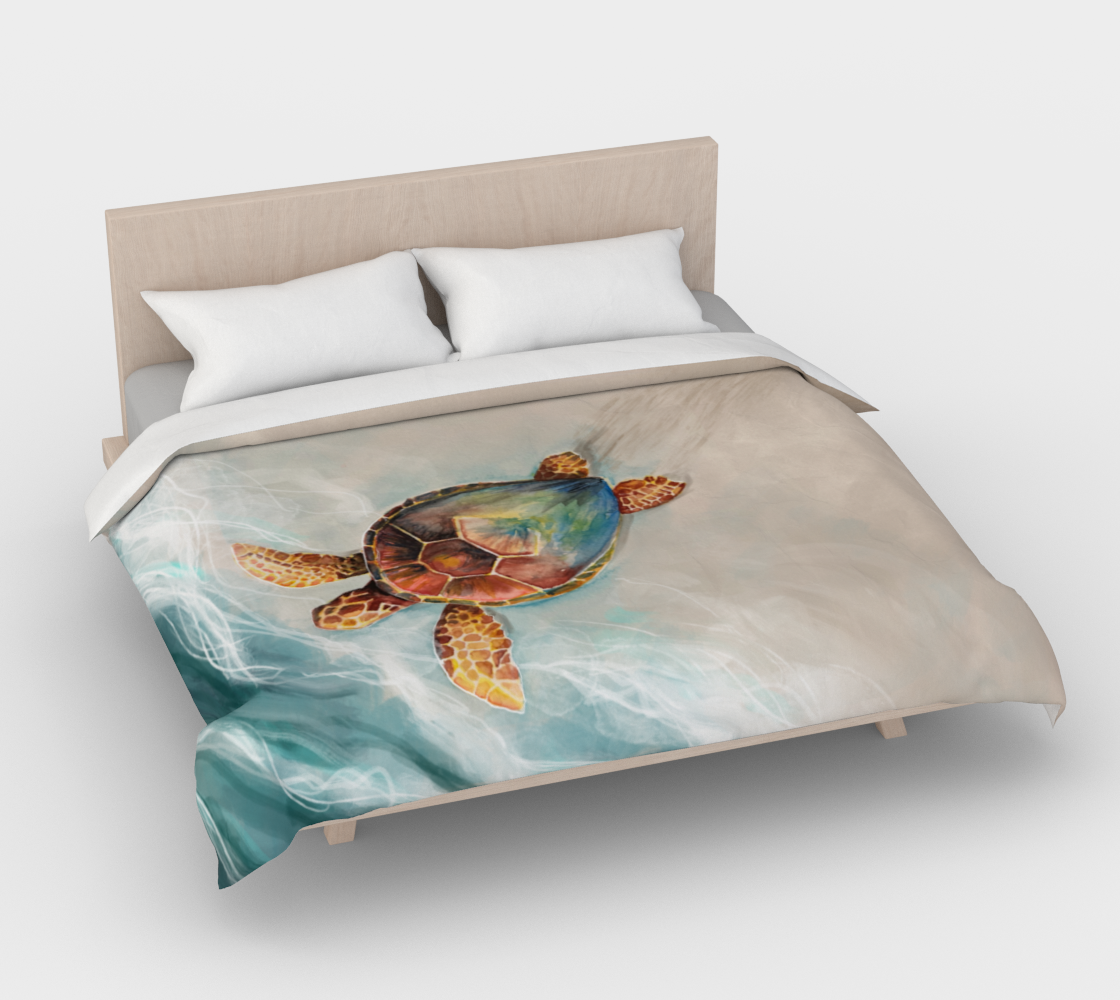 Honu and the Sea | Duvet Cover